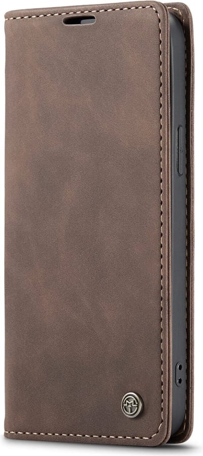 Caseme - Bookcase Bruin - Apple Iphone 14 Pro Hoesje