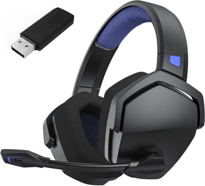 "SCH® Game headset draadloos - Headset - Game headset - Gaming headsets - Zwart - 20cm x 11cm x 21cm "