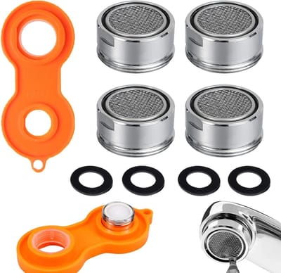 Faucet Aerator 24mm, 4pcs Faucet Filter Nozzle with Key, Faucet Aerator, Faucet Aerators, M24 Faucet Diffuser, Water - ShopVlot