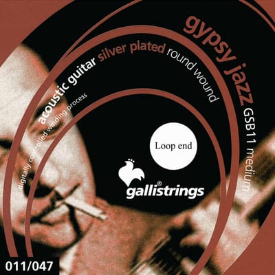 Galli GSB11LE Gypsy Jazz Gitaarsnaren met Lus-Einde (11-47) Medium