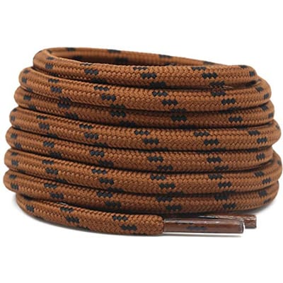 2 Paar Werkschoenen Schoenveters Diameter 4,5 mm Heavy Duty Wandelschoenveters voor Mannen Vrouwen Rond Duitse Trainingsschoenveter 120cm black