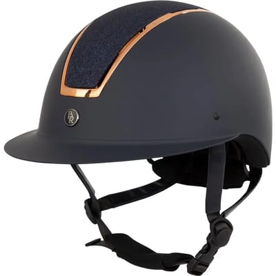 Rijhelm met polovizier BR Equitation Omega Painted Glitter