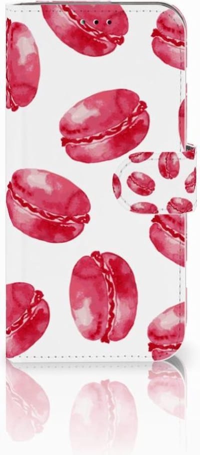 Samsung Galaxy A40 Book Cover Pink Macarons