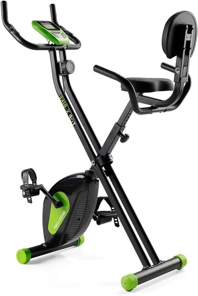 Vouwfiets Hometrainer - Fitnessfiets Binnen - Cardio Workout - 8 Weerstandsniveaus - 190cm Max Hoogte - Grijs