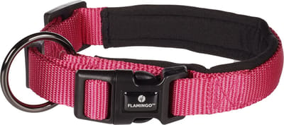 Flamingo Abbi - Halsband Honden - Halsband Abbi Kersenrood Xs 35-40cm 20mm - 1st - 190624 - 1st
