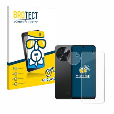 Screenprotector voor Doogee Note 59 Pro Plus (Voor+Camera) Beschermglas transparant