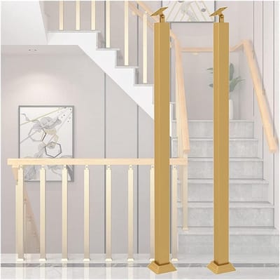 Balustrade Palen - Leuning Beugels - Veiligheid Hekken - Verstelbare Hoek - 4x4 cm Post - Metaal