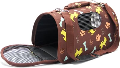 Dieren Transporttas - Reismand Hond Kat - Veilig Reizen - Ventilatie Aan Zijkanten - 51 x 26 x 29 cm