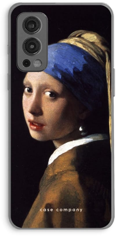 Case Company® - Hoesje geschikt voor OnePlus Nord 2 5G hoesje - The Pearl Earring - Soft Cover Telefoonhoesje - Bescherming aan alle Kanten en Schermrand