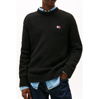 Tommy Hilfiger Regular Cosy Textured Sweater Black Taglia: S | Maglioni a maglia Outlet | Uomo | Nero