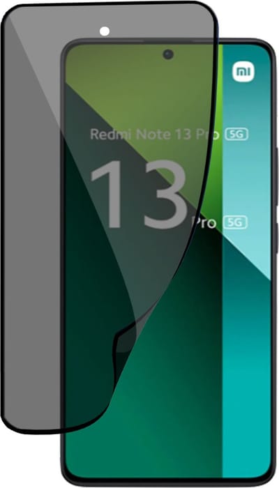 Privé Screenprotector geschikt voor Xiaomi Redmi Note 13 Pro / POCO M6 Pro - Privacy Folie Beschermglas - Privacy Proteqt+