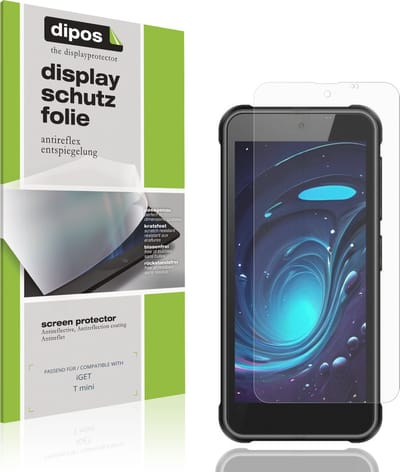 dipos – 4x Matte Beschermfolie geschikt voor iGET T mini | Krasbestendige & antireflecterende Screenprotector Ultra-Thin