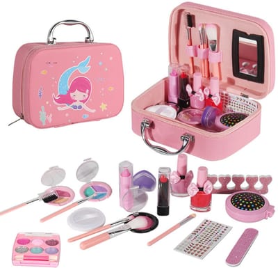 NAXSIR Kinder Make-up Set - 20 delig Speelgoed Schmink Set voor Meisjes 3-12 jaar - Rollenspel Verkleden