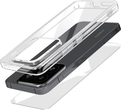 Mayaxess, Beschermingspakket voor Xiaomi 15 Zacht Shell en Gehard Glas, Transparant