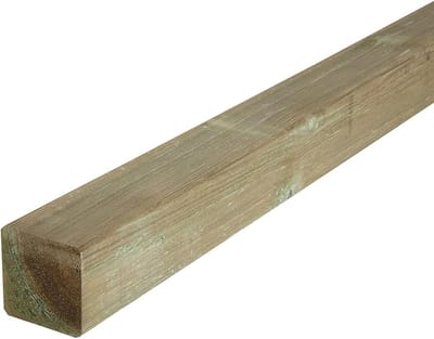 Vierkante Houten Balk 7x7x240 cm Onbehandeld Bouwmaterialen