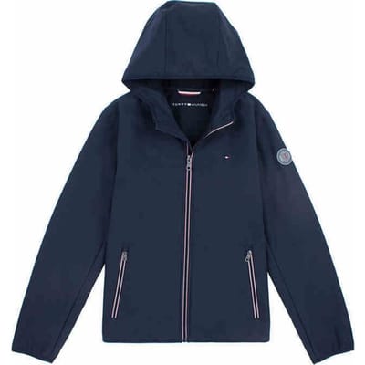 Tommy Hilfiger Effen Pasvorm Comfortabel Eenvoudig Rits Capuchon Lange Mouwen Lente Herfst Jas Mannen jassen 157AP294-MID XXL black