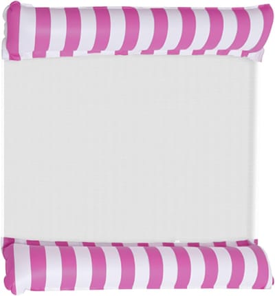 Waterhangmat - Drijvend ligbed - Zomerse ontspanning - Dubbel opblaasbaar - 130x132cm - Roze