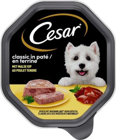 Cesar Hondenvoer - Classic - Kip in Paté - Maaltijdkuipjes 8x 150g