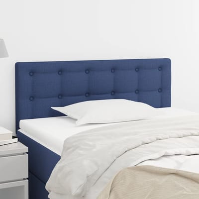vidaXL - Hoofdbord - 80x5x78/88 - cm - stof - blauw