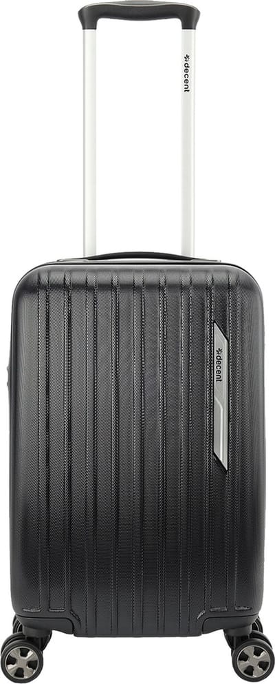 Decent PARADISO Handbagage koffer 55x35x20 cm- Handbagage trolley 35 liter- Lichtgewicht koffer - Reiskoffer - Veilig TSA Cijferslot – Spinner handbagage 55 cm - Zwart