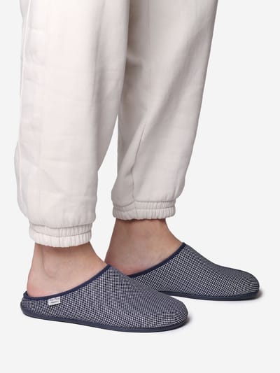 Herenpantoffel in klompstijl met mesh | NASH-JO