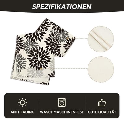 Allecto - Tafelloper - Bloemen - Unieke rustieke look - Zwart - Herfst decoratie - Perfect voor feesten en speciale gelegenheden - 40 x 300 cm