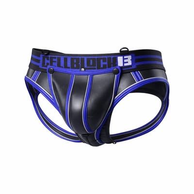 CELLBLOCK 13 Mercury Jock Brief w/ C-ring + Removable Pouch Blue - MAAT S - Heren Ondergoed - Jockstrap voor Man - Mannen Jock