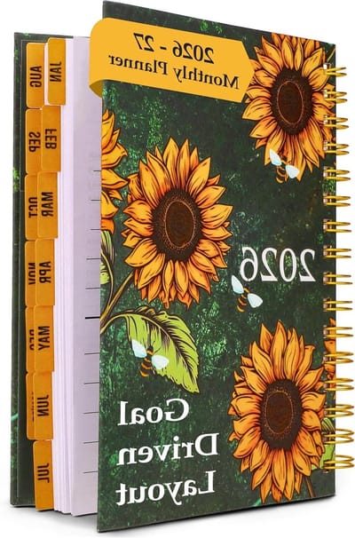 Agenda Maandplanner - Kalender Notitieboek - Dagelijkse Planning - Met Doelinstelling - 5.5 x 8.3 Inch - Emerald Groen