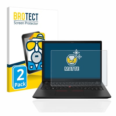 BROTECT - Screenprotector voor Lenovo ThinkPad X13 Gen 3 - Folie Beschermfolie matte 2 Stuks