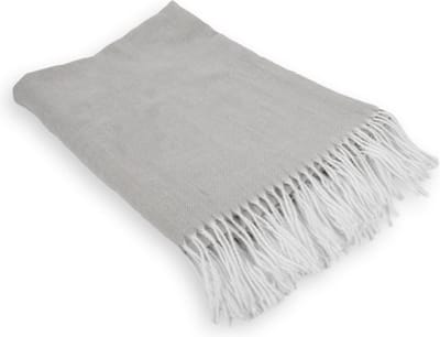 Tiseco - Plaid AMALIA met franjes - 150x200 cm, grijs