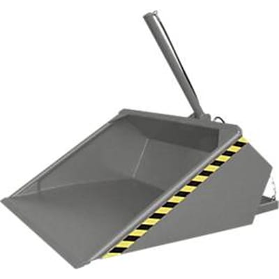 Bauer hydraulische heftruckbak DGS 700, heftruckhydrauliek, L 1610 x B 1210 x H 1370 mm, 0,7 m³, tot 1000 kg, staal gelakt, muisgrijs