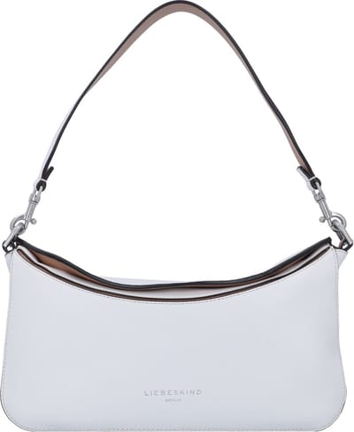 LIEBESKIND BERLIN Leren Schoudertas Alessa 2 Kodiaq Hobo Bag Cream White Wit