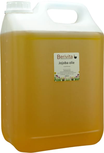 Jojoba Olie Puur 5 Liter - Huidolie en Haarolie - Puur en Koudgeperst