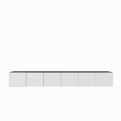TV-kast Noe 300 (3x100) cm (zwart + wit)