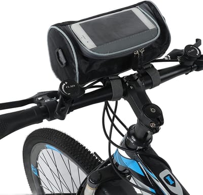 Rugzak fiets voorste stang, fietsstangzak, waterdichte fietszak met af te nemen schouderband voor mobiele telefoon navigatie
