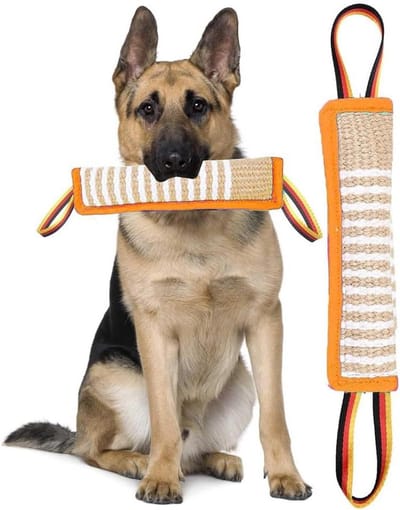 Bijtworst hond - Trek speelgoed - Hondentraining - Robuust jute materiaal - 30 cm - Natuurlijk