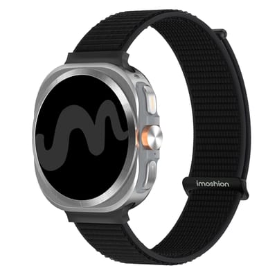 imoshion Nylon bandje voor de Samsung Galaxy Watch Ultra 2 (2026) / Ultra (2024/2025) - Zwart