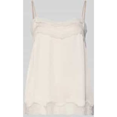 Regular fit blousetop met kant