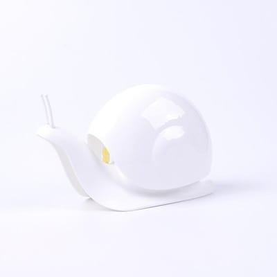 Distributeur de savon liquide rechargeable en forme d'escargot, bouteille vide pour nettoyant pour le visage, shampoing, gel douche, lavage des mains, pour enfants blanc