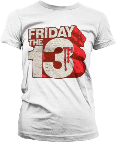 Friday The 13th Dames Tshirt -S- Block Logo Wit