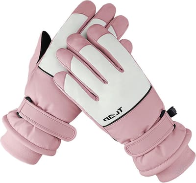 Dames Skihandschoenen, Winddicht en Waterdicht met Warme Pluche Voering, Antislip Palm en Touchscreen Functie voor de Winter