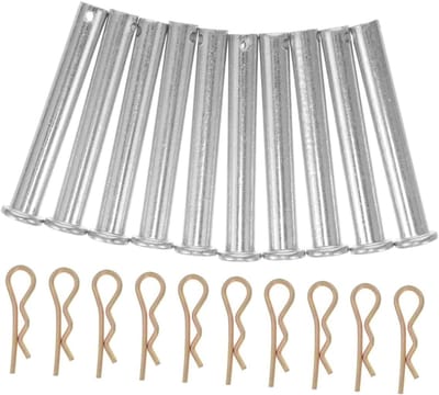 Steigerveerhouder Inzetpen - Borgpen Clip - Steiger Bevestigen - Eenvoudige Montage - 7.20X1.80X1.80CM - Zilver