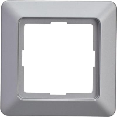 Afdekraam Enkel - Wandcontact Frame - Verfraaien Wanden - Gelegeerd Staal - 1-voudig - Staal