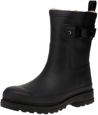 Verbenas 9302190985 Lina Mate Combi Fur - Dames Laarzen - Zwart-Zwart
