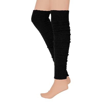 Apollo - Overknee beenwarmers - Antractiet - One Size - Feestkleding - Beenwarmers carnaval - Warme Beenwarmers