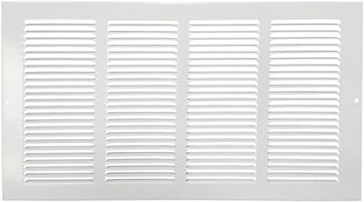 Retourluchtrooster - Wandgril - Ventilatie Verbeteren - Volledig stalen constructie - 40x20 cm gat - Wit