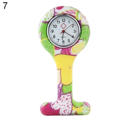 POWERZ® verpleegster horloge, zuster horloge, paars groen