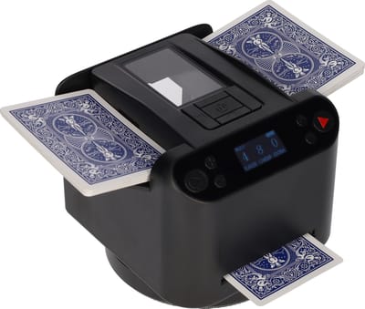 Kaartenschudder en delen - Kaartenschudmachine - Robot kaarten schudder voor speelkaarten - Schud machine - Automatisch schud machine voor kaarten - Kaartdealer voor 1 tot 8 personen - Zwart