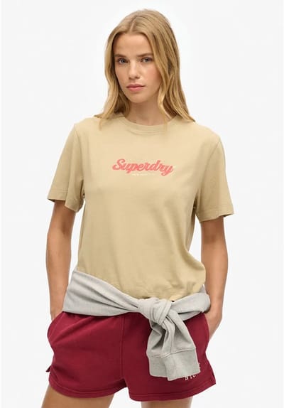 Superdry - Country Club ruimvallend T-shirt - Dames - T-shirts