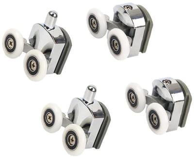 MTTproducts- Douchecabinedeurrollen 23 mm - Robuust/duurzaam - Geluidsreductie - Geschikt voor glazen deuren 3-6 mm - Eenvoudig te vervangen - Ideaal voor douchecabines/whirlpools - Douchewielen